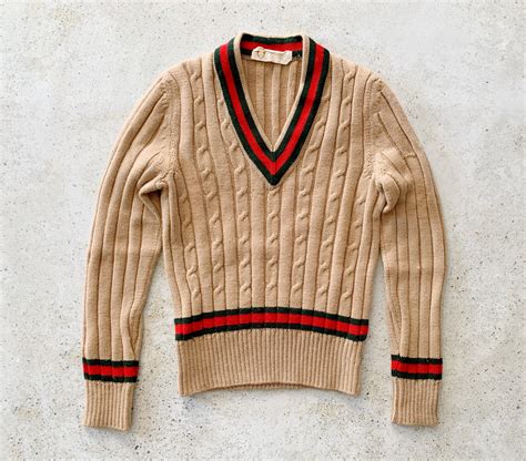 gucci striped knit sweater|Gucci sweater vintage.